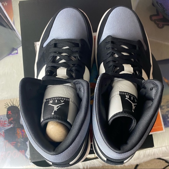 🆕 - Air Jordan 1 Mid SE Black/Grey - Size: M 10.5 - Picture 6 of 11